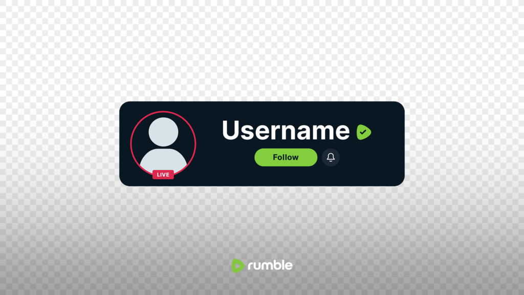 Rumble social pop up premadegfx